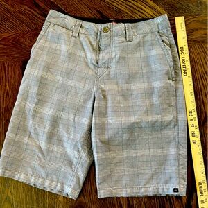 🔥Men’s Quicksilver 29 lightweight gray plaid quick dry